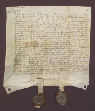 Die Gotteshausmeister der Pfarrkirche zu Unterwittighausen reversieren gegenüber Konz Schaupp und dessen Ehefrau Anna wegen einer von diesen testamentarisch gestifteten und mit 48 Gulden dotierten Jahrzeit.