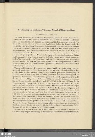 3 Bestimmung der spezifischen Wärme und Wärmeleitfähigkeit von Koks