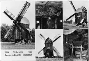 Ballstädt. Breithaupt Mühle, Bockmühle, 150 Jahrfeier, Ansichtskarte
