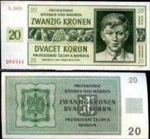 Böhmen und Mähren 20 Kronen