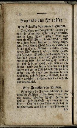 Ragouts und Fricassee.