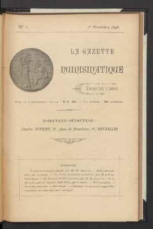 N° 2. 1er Novembre 1896