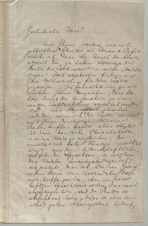 Richard Wagner (1813-1883) Autographen: Brief von Richard Wagner an Gustav Hölzel - BSB Autogr.Cim. Wagner, Richard.68