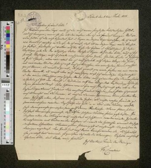 Brief an Otto Speckter