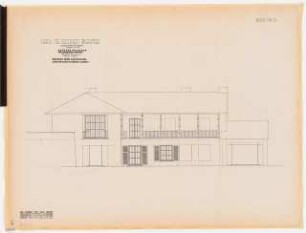 Wohnhaus Dr. Werner, Stuttgart: Ansicht Süd 1:50