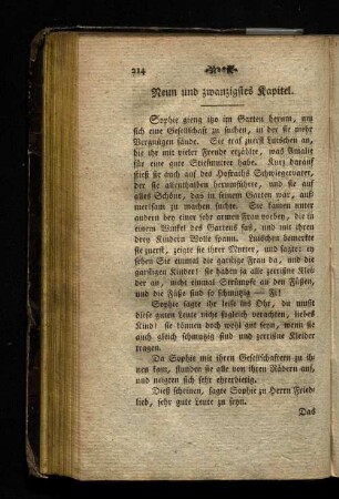 Neun und zwanzigstes Kapitel.