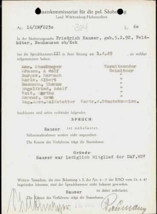 Hauser, Friedrich