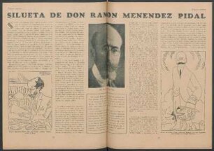 Silueta de don Ramón Menéndez Pidal