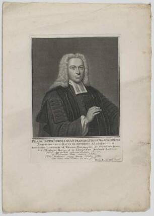 Bildnis des Franciscus Burmannus