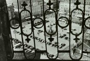 Altmarkt : Dresden, Blick vom Turm der Kreuzkirche auf den Altmarkt nach Nordwesten, 1934