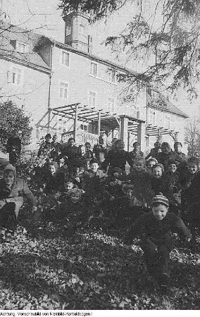 Moritzburg, Boxdorf. Sozialkasse-Heim Boxdorf, November 1953