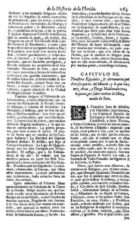 Cap. 20. Nuestros Españoles se derramaron, por diversas partes del Mundo; y lo que Gomez Arias , y Diego Maldonado trabajaron , por saber nuevas de Hernando de Soto.