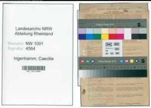 Entnazifizierung Caecilie Ingenhamm, geb. 17.12.1896 (Beamtin)