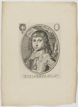 Bildnis des Carolvs Emanvel, Herzog von Savoyen