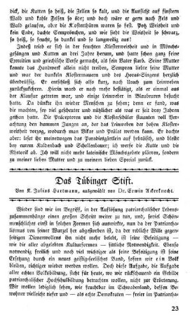 Das Tübinger Stift