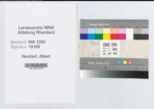 Entnazifizierung Albert Neubert, geb. 24.02.1908 ()