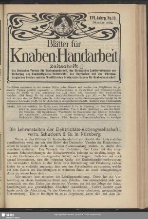 No. 10. Oktober 1902