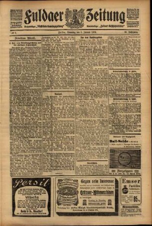 Zweite Ausgabe vom Dienstag, den 05. Januar 1909.