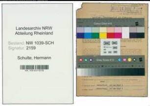 Entnazifizierung Hermann Schulte , geb. 01.04.1887 ()