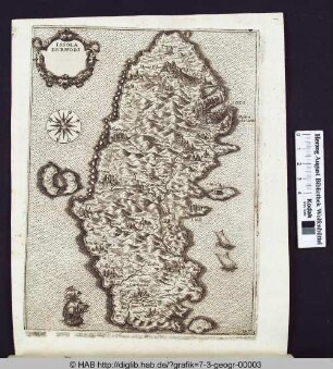 Landkarte von Rhodi/Rodos/Rhodes und Umgebung.
