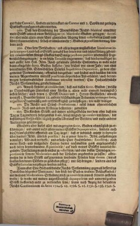 Fernerweites höchstgemüssigtes Memoriale und Vorstellung An die Hochansehnliche Reichs-Versammlung zu Regenspurg, Des Fürstlichen Freyen Weltlichen Stiffts Lindau etc. Puncto Ulterioris Moderationis Matriculae Cameralis ...