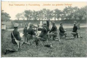 Neue Feldhaubitze in Feuerstellung