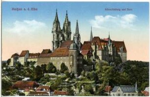 Meißen. Burgberg mit Albrechtsburg und Dom
