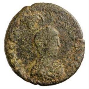 Münze, Aes 2, 378 - 383 n. Chr.