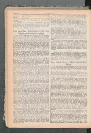 ¬Das¬ preußische Ausführungsgesetz zum Reichsjugendwohlfahrtsgesetze