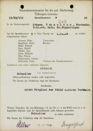 Schneider, Johann