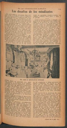 Los desafíos de los estudiantes : En las Universidades Alemanas