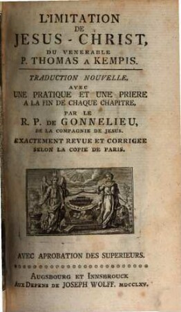 Les 4 Livres de l'imitation de Jesus Christ