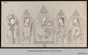 Maria mit Kind und vier Heiligen