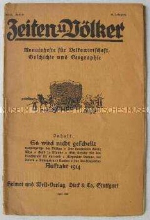 Fachzeitschrift für Volkswirtschaft, Geschichte und Geografie "Zeiten und Völker"
