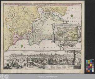 Accurate Vorstellung der Orientalisch-Kayserlichen Haupt- und Residenz-Stadt Constantinopel samt ihrer Gegend und zweyen berühmten Meer-Engen, Bosphoro Thracio, und Hellesponto, oder dem freto der Dardanellen