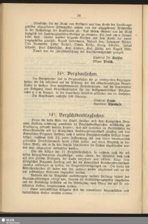 14b. Bergschädenklagsachen