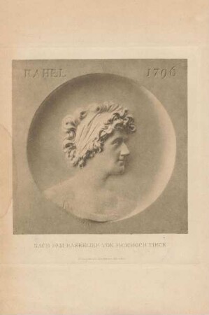 Rahel 1796. Nach dem Basrelief von Friedrich Tieck