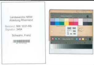 Entnazifizierung Franz Schwahn , geb. 06.10.1895 (Verw.Sekretaer)