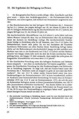 1. Die demographischen Daten