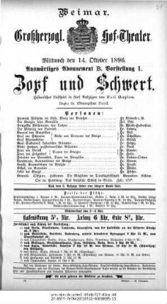 Zopf und Schwert