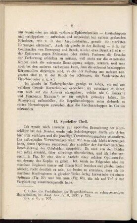II. Specieller Theil