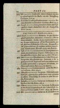 Critici Et Philologi
