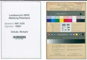 Entnazifizierung Richard Schute , geb. 05.04.1892 (Kaufmann)