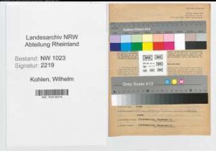 Entnazifizierung Wilhelm Kohlen , geb. 07.09.1906 (Postleiter)
