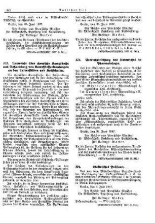 Vereinheitlichung des Unterrichts in Pharmakologie : [Wissenschaft] ; [Für das Reich] ; [Amtliche Erlasse] ; [Amtlicher Teil]