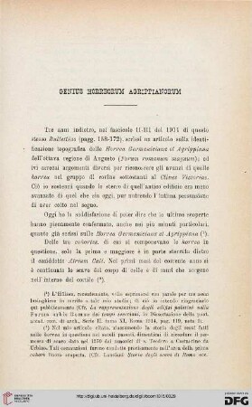 42: Genius horreorum Agrippianorum