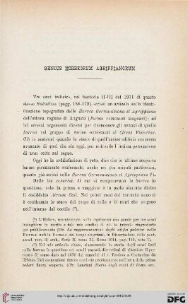 42: Genius horreorum Agrippianorum