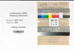 Entnazifizierung Heinrich Helwig , geb. 16.10.1908 (Polizist)