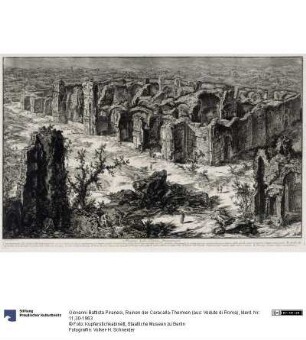 Ruinen der Caracalla-Thermen (aus: Vedute di Roma)