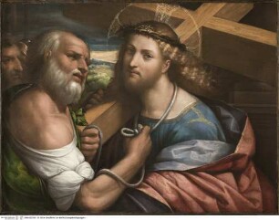 Christus trägt das Kreuz mit Simon von Kyrene